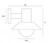 DELORE EXTERIOR WALL LIGHT WHITE